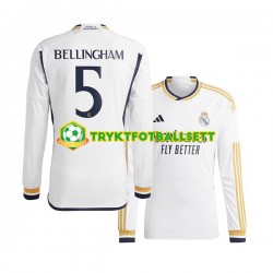 Herre Real Madrid drakt Jude Bellingham 5 Hjemme 2023-2024 Langermet Herre Real Madrid drakt Jude Bellingham 5 Hjemme 2023-2024 Langermet