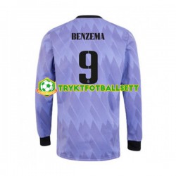 Herre Real Madrid drakt Karim Benzema 9 Borte 2022-23 Langermet Herre Real Madrid drakt Karim Benzema 9 Borte 2022-23 Langermet
