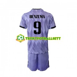 3-13 år Barn Real Madrid drakt Karim Benzema 9 Borte 2022-23 Korte Ermer