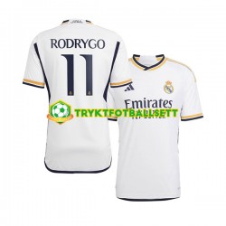 Herre Real Madrid drakt Rodrygo Goes 11 Hjemme 2023-2024 Korte Ermer Herre Real Madrid drakt Rodrygo Goes 11 Hjemme 2023-2024 Korte Ermer