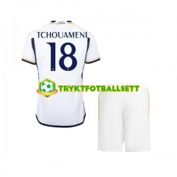 3-13 år Barn Real Madrid drakt TCHOUAMENI 18 Hjemme 2023-2024 Korte Ermer 3-13 år Barn Real Madrid drakt TCHOUAMENI 18 Hjemme 2023-2024 Korte Ermer