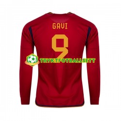 Herre Spania drakt Gavi 9 Hjemme VM 2022 Langermet Herre Spania drakt Gavi 9 Hjemme VM 2022 Langermet