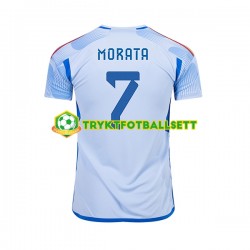 Herre Spania drakt MORATA 7 Borte VM 2022 Korte Ermer Herre Spania drakt MORATA 7 Borte VM 2022 Korte Ermer