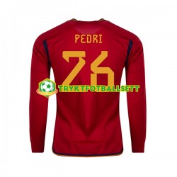 Herre Spania drakt PEDRI 26 Hjemme VM 2022 Langermet Herre Spania drakt PEDRI 26 Hjemme VM 2022 Langermet