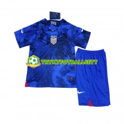 3-13 år Barn USA drakt Borte VM 2022 Korte Ermer 3-13 år Barn USA drakt Borte VM 2022 Korte Ermer