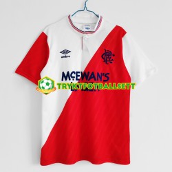 Herre Wolverhampton Wanderers drakt 1987-1988 Retro Borte Korte Ermer