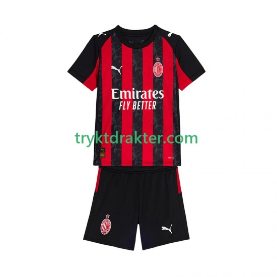 3-13 år Barn AC Milan drakt Hjemme 2025-2026 Korte Ermer
