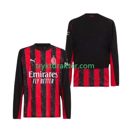 Herre AC Milan drakt Hjemme 2025-2026 Langermet