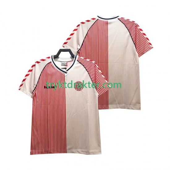 Herre AC Milan drakt 1986 Retro Borte Korte Ermer