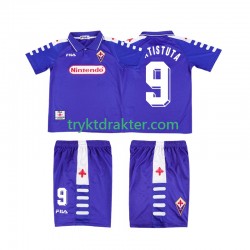 3-13 år Barn Fiorentina drakt BATISTUTA 9 1998 Retro Hjemme 1999 Korte Ermer