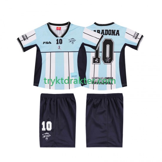 3-13 år Barn Argentina drakt MARADONA 10 2000 Retro Hjemme Korte Ermer