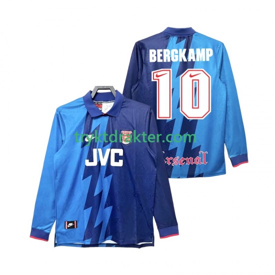 Herre Arsenal drakt Bergkamp 10 1995 1996 Retro Borte Langermet