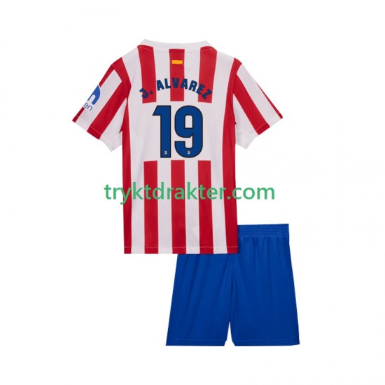 3-13 år Barn Atlético Madrid drakt Julian Alvarez 19 Hjemme 2025-2026 Korte Ermer