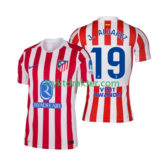 Herre Atlético Madrid drakt Julian Alvarez 19 Hjemme 2025-2026 Korte Ermer