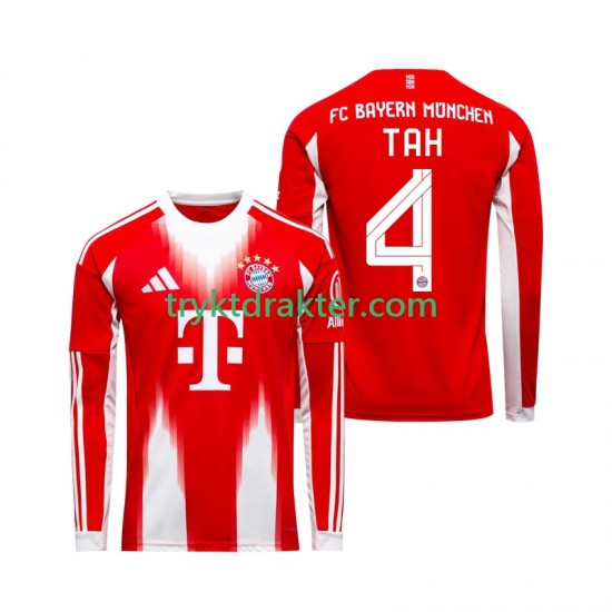 Herre FC Bayern München drakt Jonathan Tah 4 Hjemme 2025-2026 Langermet