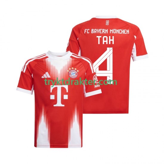 Herre FC Bayern München drakt Jonathan Tah 4 Hjemme 2025-2026 Korte Ermer