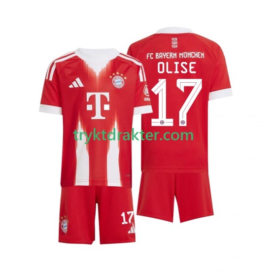 3-13 år Barn FC Bayern München drakt Michael Olise 17 Hjemme 2025-2026 Korte Ermer