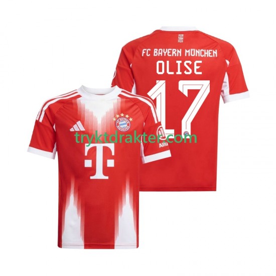 Herre FC Bayern München drakt Michael Olise 17 Hjemme 2025-2026 Korte Ermer