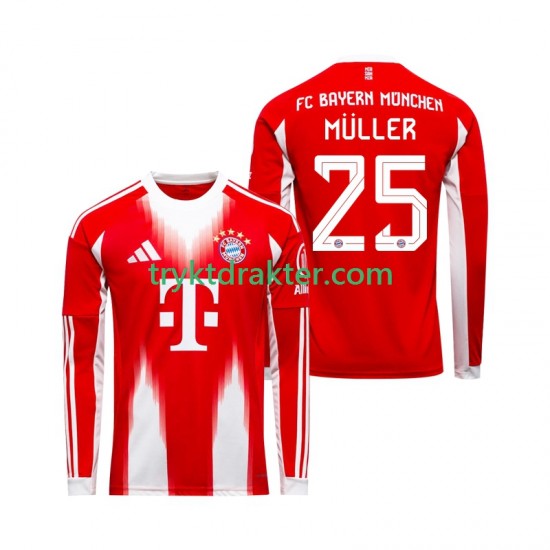 Herre FC Bayern München drakt Thomas Muller 25 Hjemme 2025-2026 Langermet