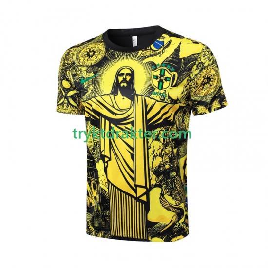 Herre Brasil drakt Jesus Hjemme 2024 Korte Ermer