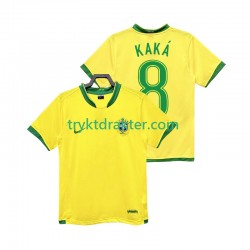 Herre Brasil drakt KAKA 8 Retro Hjemme 2006 Korte Ermer