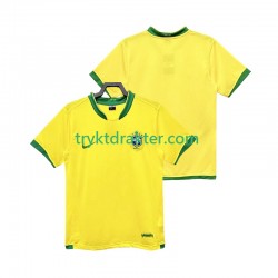 Herre Brasil drakt Retro Hjemme 2006 Korte Ermer