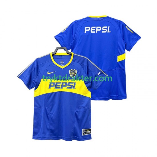 Herre CA Boca Juniors drakt 2003 Retro Hjemme 2004 Korte Ermer