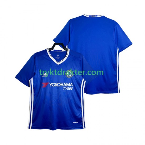 Herre Chelsea drakt 2016-2017 Retro Hjemme Korte Ermer