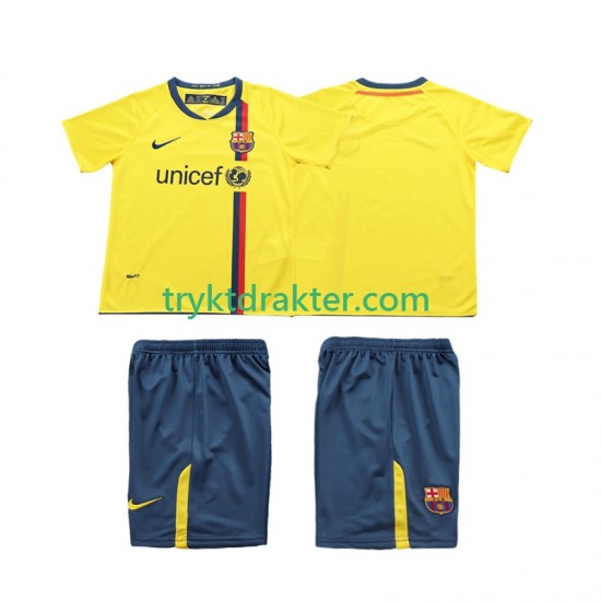 3-13 år Barn FC Barcelona drakt 2009 Retro Borte 2008 Korte Ermer