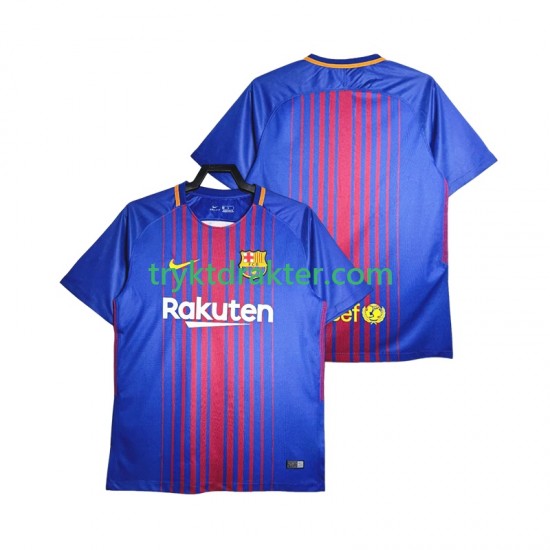 Herre FC Barcelona drakt 2017-20168 Retro Hjemme Korte Ermer