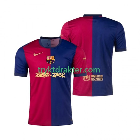Herre FC Barcelona drakt TRAVIS SCOTT Hjemme 2024-2025 Korte Ermer
