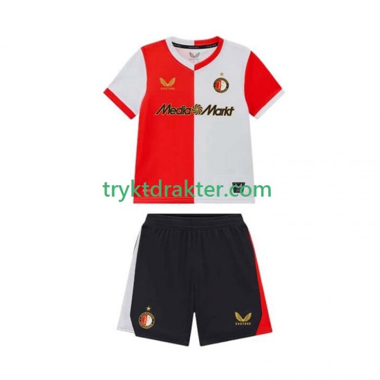 3-13 år Barn Feyenoord Rotterdam drakt Hjemme 2025-2026 Korte Ermer