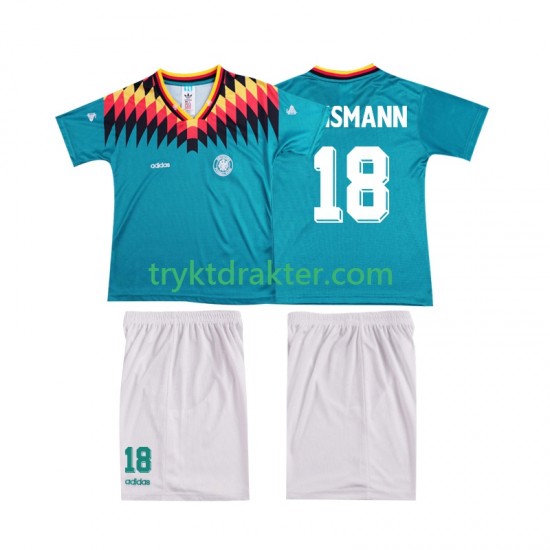 3-13 år Barn Tyskland drakt KLINSMANN 18 Retro Borte 1994 Korte Ermer