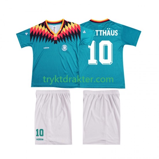 3-13 år Barn Tyskland drakt MATTHAUS 10 Retro Borte 1994 Korte Ermer