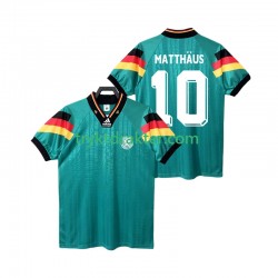 Herre Tyskland drakt MATTHAUS 10 1992 Retro Borte Korte Ermer