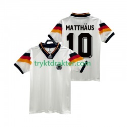 Herre Tyskland drakt MATTHAUS 10 1992 Retro Hjemme Korte Ermer