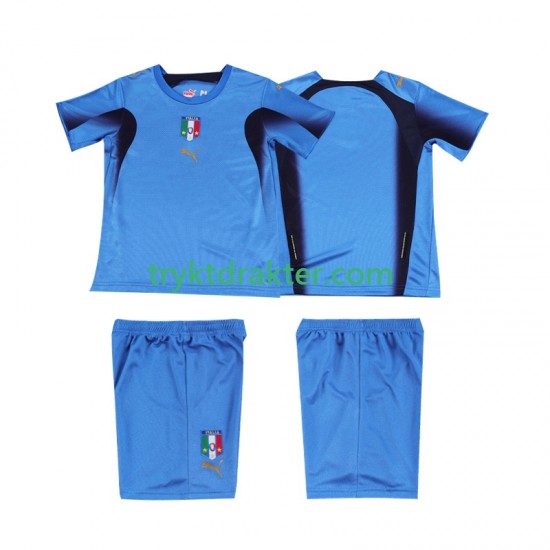 3-13 år Barn Italia drakt Retro Hjemme 2006 Korte Ermer