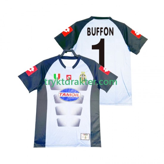 Herre Keeper Juventus drakt Buffon 1 Retro Hjemme 2002-2003 Korte Ermer