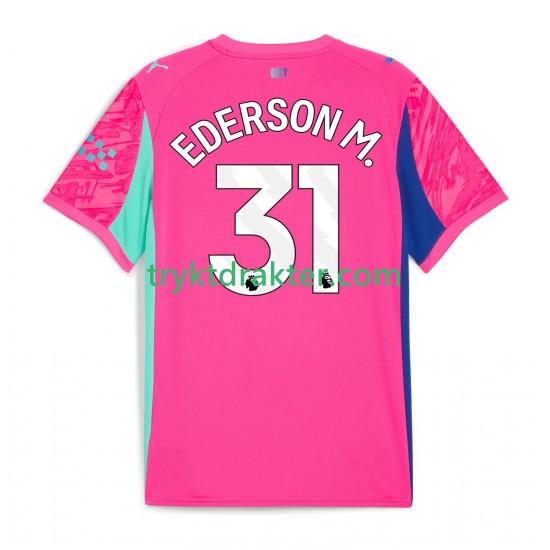 Herre Keeper Manchester City drakt Ederson Moraes 31 Borte 2025-2026 Korte Ermer