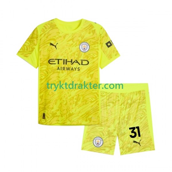 3-13 år Barn Keeper Manchester City drakt Ederson Moraes 31 Tredje 2025-2026 Korte Ermer