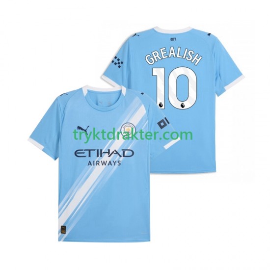 Herre Manchester City drakt Jack Grealish 10 Hjemme 2025-2026 Korte Ermer