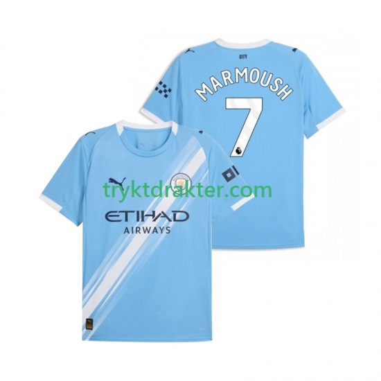 Herre Manchester City drakt Omar Marmoush 7 Hjemme 2025-2026 Korte Ermer
