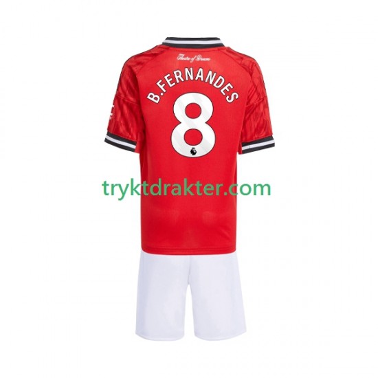 3-13 år Barn Manchester Utd drakt Bruno Fernandes 8 Hjemme 2025-2026 Korte Ermer