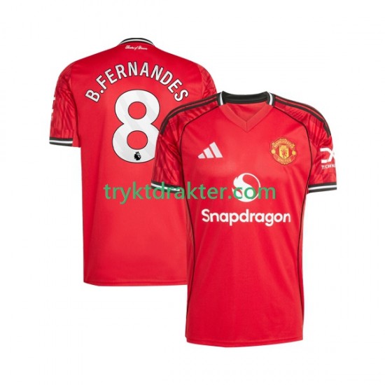 Herre Manchester Utd drakt Bruno Fernandes 8 Hjemme 2025-2026 Korte Ermer