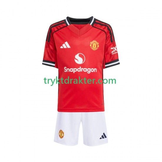 3-13 år Barn Manchester Utd drakt Hjemme 2025-2026 Korte Ermer