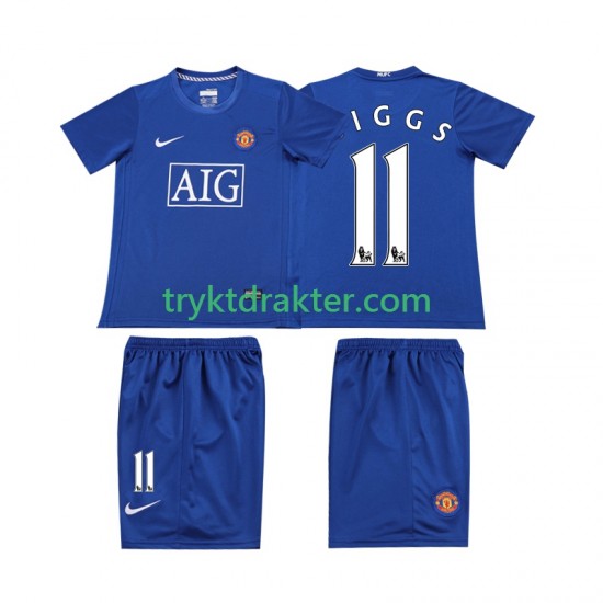 3-13 år Barn Manchester Utd drakt GIGGS 11 Retro Borte 2008 Korte Ermer