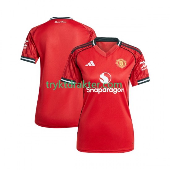 Dame Manchester Utd drakt Hjemme 2025-2026 Korte Ermer