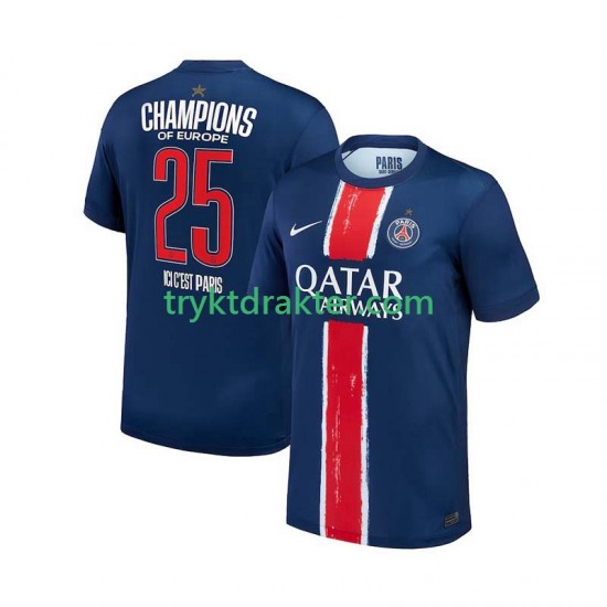 Herre Paris Saint-Germain drakt Champion Hjemme 2024-2025 Korte Ermer