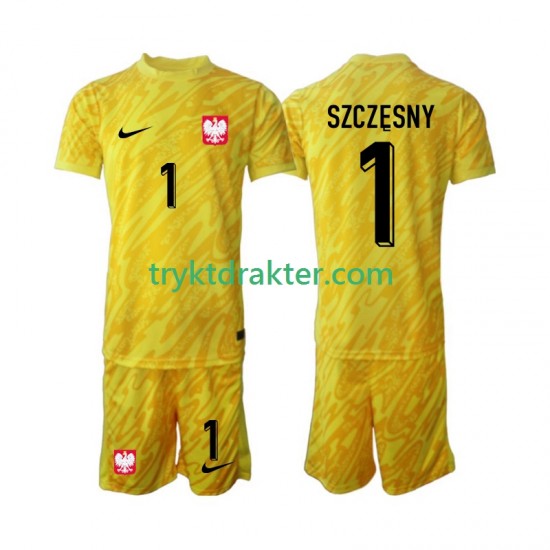3-13 år Barn Keeper Polen drakt Szczesny 1 Hjemme 2024 Korte Ermer