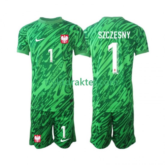 3-13 år Barn Keeper Polen drakt Szczesny 1 Tredje 2024 Korte Ermer